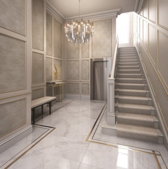 Marble floors